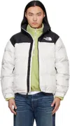 The North Face 1996 Retro Nuptse Down Jacket In White Dune/black Rou