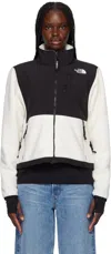 The North Face White & Black Retro Denali Jacket In Qli White Dune