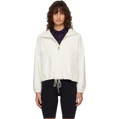The North Face White Antora Hoodie Rain Jacket