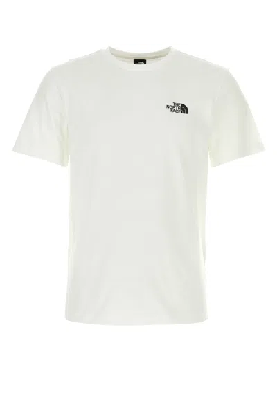 The North Face White Cotton Blend T-shirt