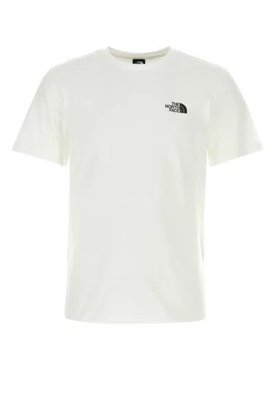 The North Face White Cotton Blend T-shirt