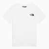 THE NORTH FACE WHITE COTTON-BLEND T-SHIRT WITH LOGO