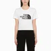 THE NORTH FACE WHITE COTTON CROPPED T-SHIRT WITH LOGO