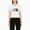 The North Face Logo Cotton Jersey Cropped T-shirt In White