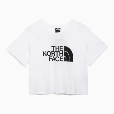 THE NORTH FACE THE NORTH FACE WHITE COTTON CROPPED T SHIRT WITH LOGO