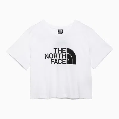 The North Face Slim Fit Cotton T-shirt With Contrast Logo In White