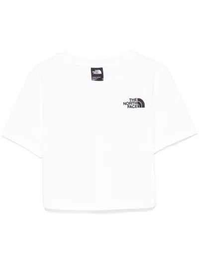THE NORTH FACE WHITE CROPPED T-SHIRT