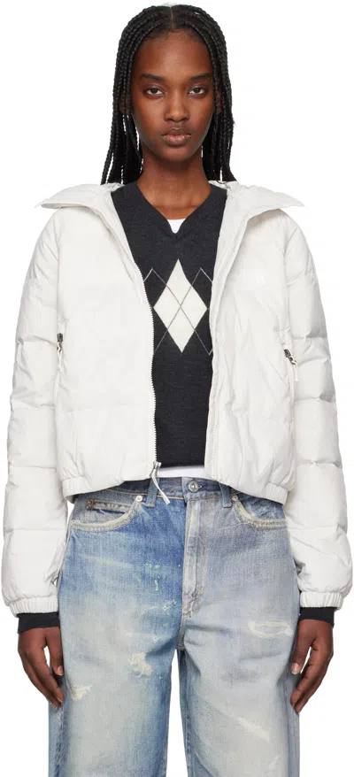 The North Face White Hydrenalite Down Jacket In Qli White Dune