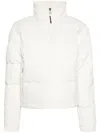 The North Face Logo-embroidered Puffer Jacket In White