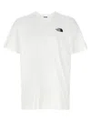 The North Face White T-shirt With Logo Printed On The Front And Back In Cotton Blend Man In Blackwhite