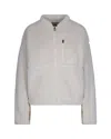 The North Face White Solid Band Collar Jacket In White