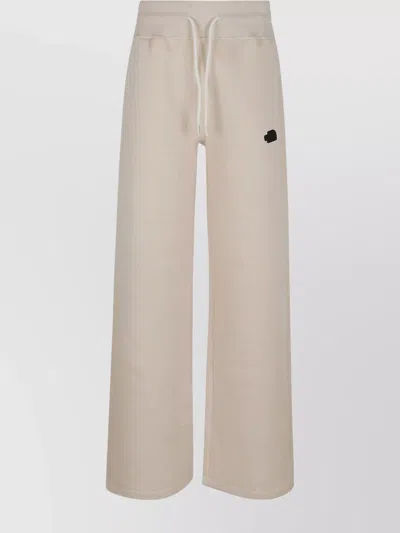 The North Face Wide Leg Jogger Elastic Waistband In White