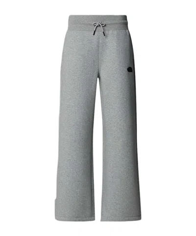 The North Face Wide Leg Joggers In Metallic Silver Heather