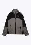 The North Face Wind Shell Full Zip Jacket In Gray