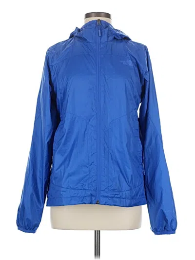 Pre-owned The North Face Windbreaker Jacket In Blue