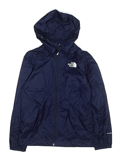 Pre-owned The North Face Kids' Windbreaker Jacket In Blue