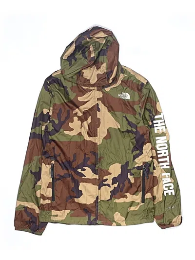 Pre-owned The North Face Kids' Windbreaker Jacket In Green