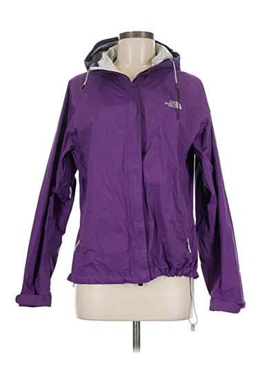 Pre-owned The North Face Windbreaker Jacket In Purple