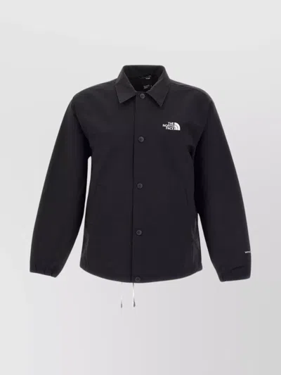 The North Face Windproof Jacket With Relaxed Fit And French Collar In Black