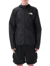 The North Face Windstream Lightweight Hooded Jacket With Long Sleeves In Black