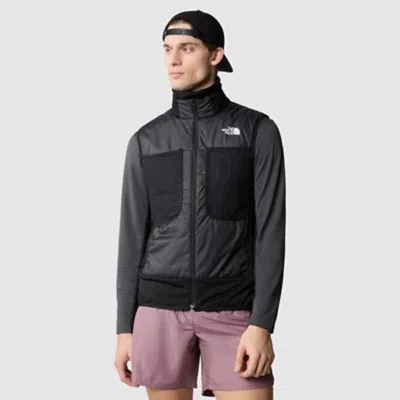 The North Face Winter Warm Pro Vest Mensblack Chest Pockets Full Zip Gbo310 In Black