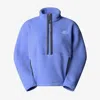 The North Face Wmns Fleeski Zip Pullover In Blue