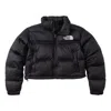 The North Face Nuptse Short Down Jacket Woman Black In Black