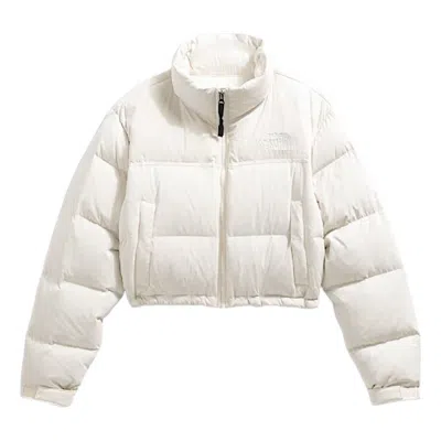 The North Face (wmns) Wmns  Nuptse Short Dtm Jacket 'white Dune'