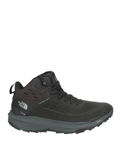 The North Face Woman Ankle Boots Black Size 7.5 Textile Fibers, Leather In Multi