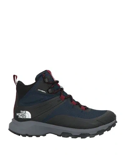 The North Face Woman Ankle Boots Navy Size 8 Textile Fibers In Blue