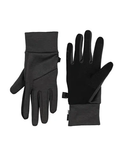 The North Face Woman Gloves Black Size Xs Polyester, Elastane