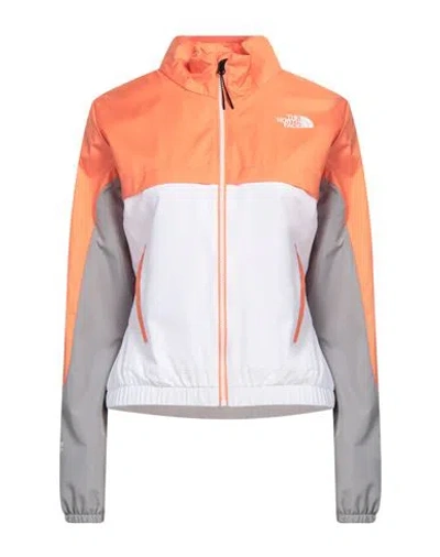 The North Face Woman Jacket Apricot Size L Polyester In Orange