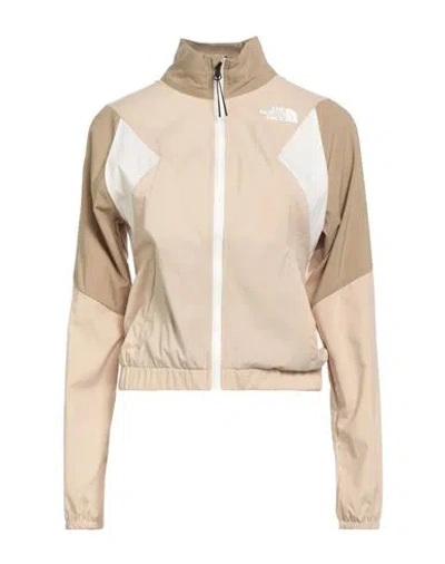 The North Face Woman Jacket Beige Size S Polyester In Sand