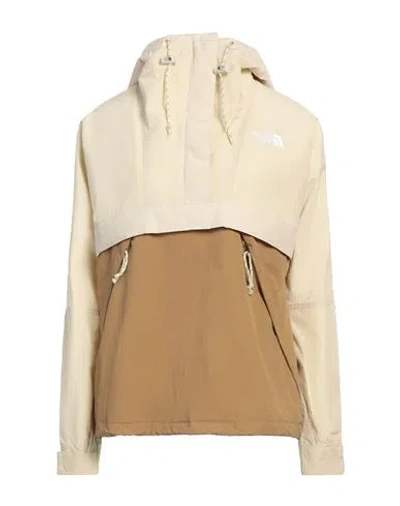 The North Face Woman Jacket Cream Size S Polyester, Cotton, Nylon In Brown