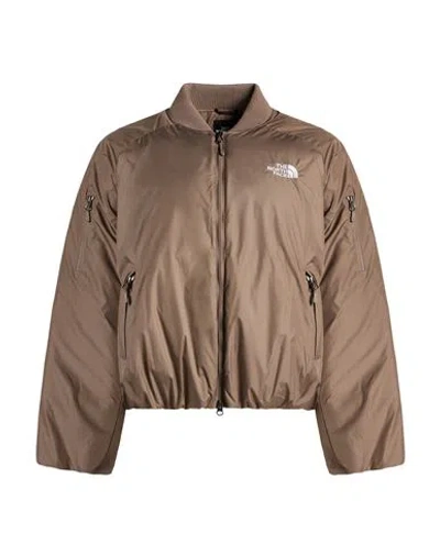 The North Face Woman Jacket Taupe Size Xs Polyester In Brown