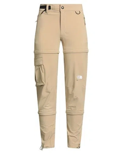 The North Face Woman Pants Beige Size 12 Polyester, Elastane In Brown