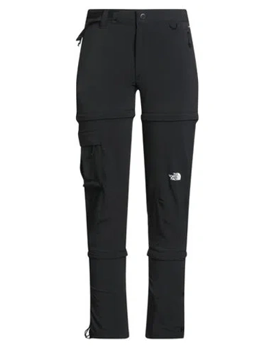 The North Face Woman Pants Black Size 12 Polyester, Elastane
