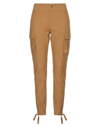 The North Face Woman Pants Camel Size 2 Cotton, Nylon, Elastane In Beige