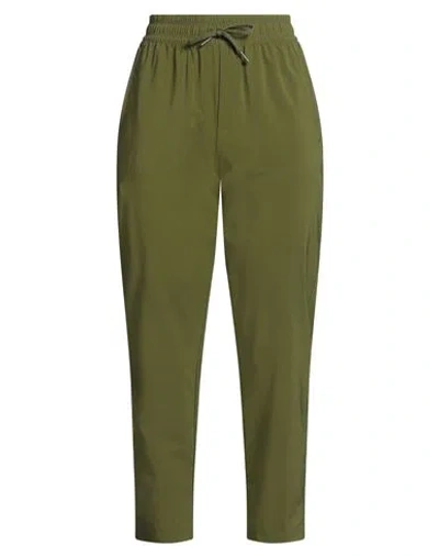 The North Face Woman Pants Military Green Size L Polyester, Elastane