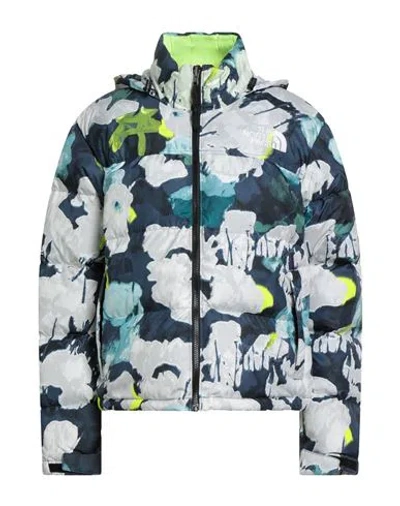 The North Face Woman Puffer Light Grey Size M Polyester In Multi