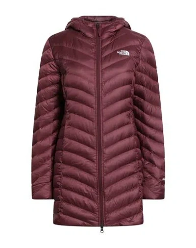 The North Face Woman Puffer Mauve Size S Polyester In Purple