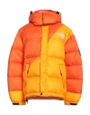 The North Face Woman Puffer Orange Size L Nylon In Orange