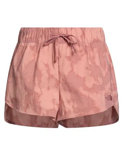 The North Face Woman Shorts & Bermuda Shorts Antique Rose Size L Nylon, Elastane, Polyester In Red