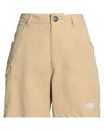 The North Face Woman Shorts & Bermuda Shorts Beige Size 12 Polyester In Neutral