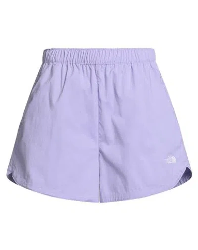 The North Face Woman Shorts & Bermuda Shorts Lilac Size L Nylon, Elastane In Purple