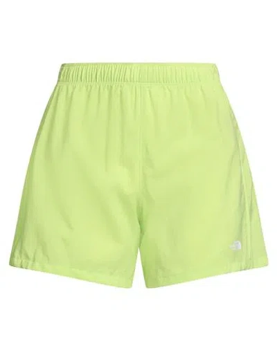 The North Face Woman Shorts & Bermuda Shorts Lime Green Size L Polyester