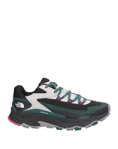 The North Face Woman Sneakers Black Size 7 Textile Fibers In Multi