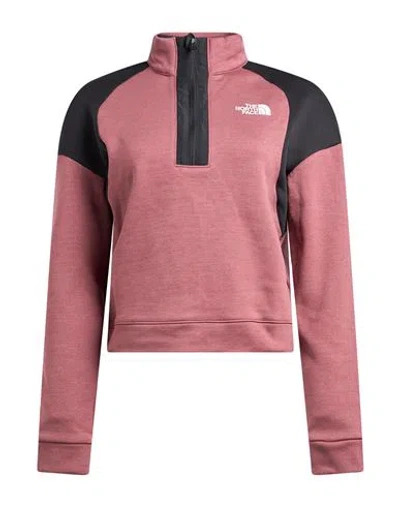 The North Face Woman Sweatshirt Antique Rose Size S Polyester, Elastane In Pink