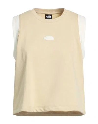 The North Face Woman Sweatshirt Beige Size L Cotton, Polyester In Neutral