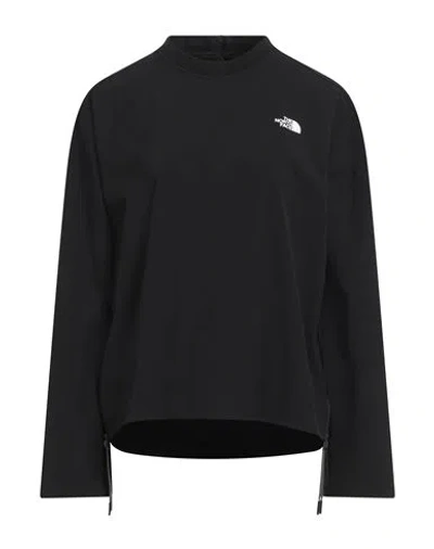 The North Face Woman Sweatshirt Black Size L Nylon, Elastane